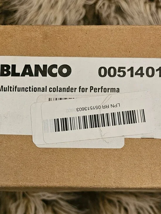 NEW Box  Blanco 514015 Stainless Steel Colander, sits on sink rim - Picture 7 of 7